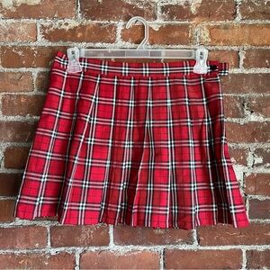 Red Plaid Skirt